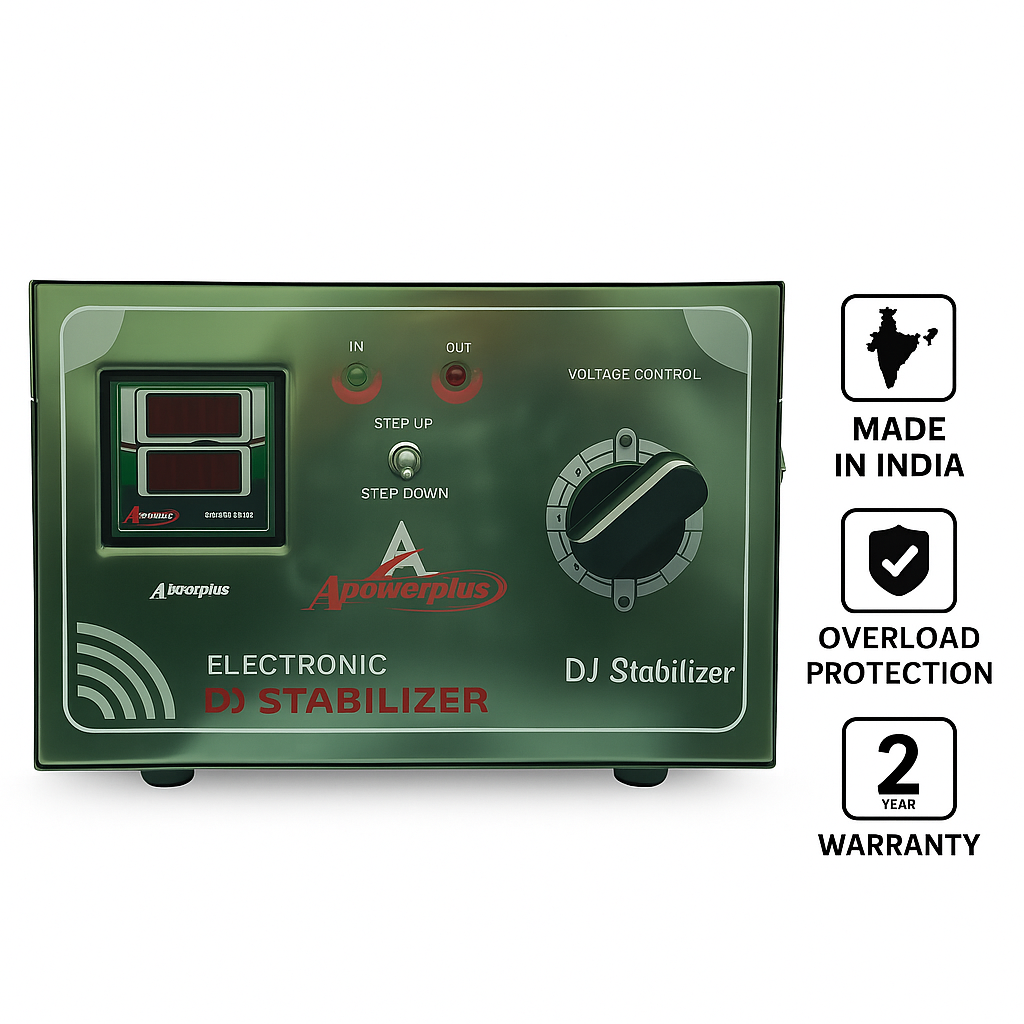 AG Power Plus 10 KVA DJ Voltage Stabilizer | 100V–300V Input Range | Heavy Duty for DJ Systems, Sound Equipment & Event Power Backup