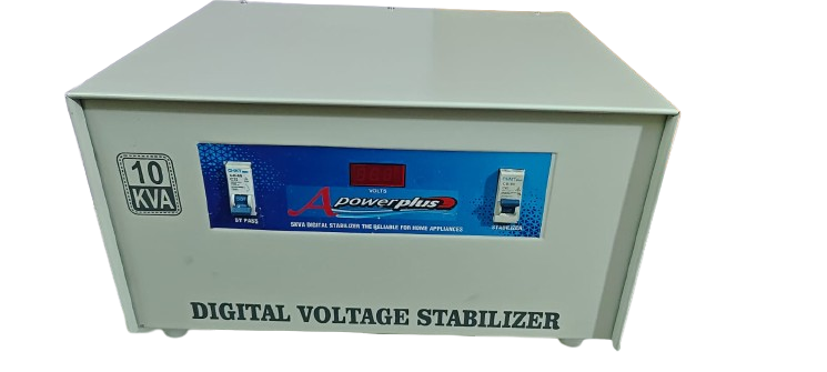 AG Power Plus 10kVA Mainline Voltage Stabilizer (160V–300V, Metal Body, 3 Year Warranty)